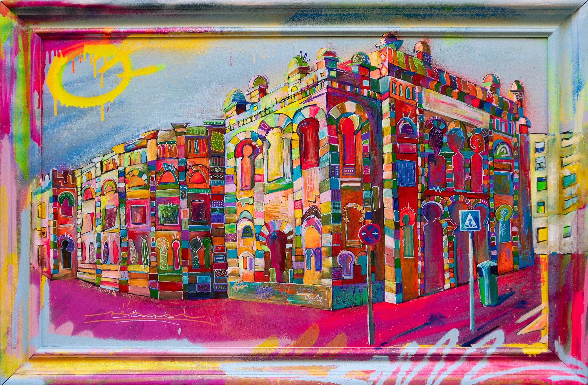 Cadiz pintura gran teatro falla carnaval sensi