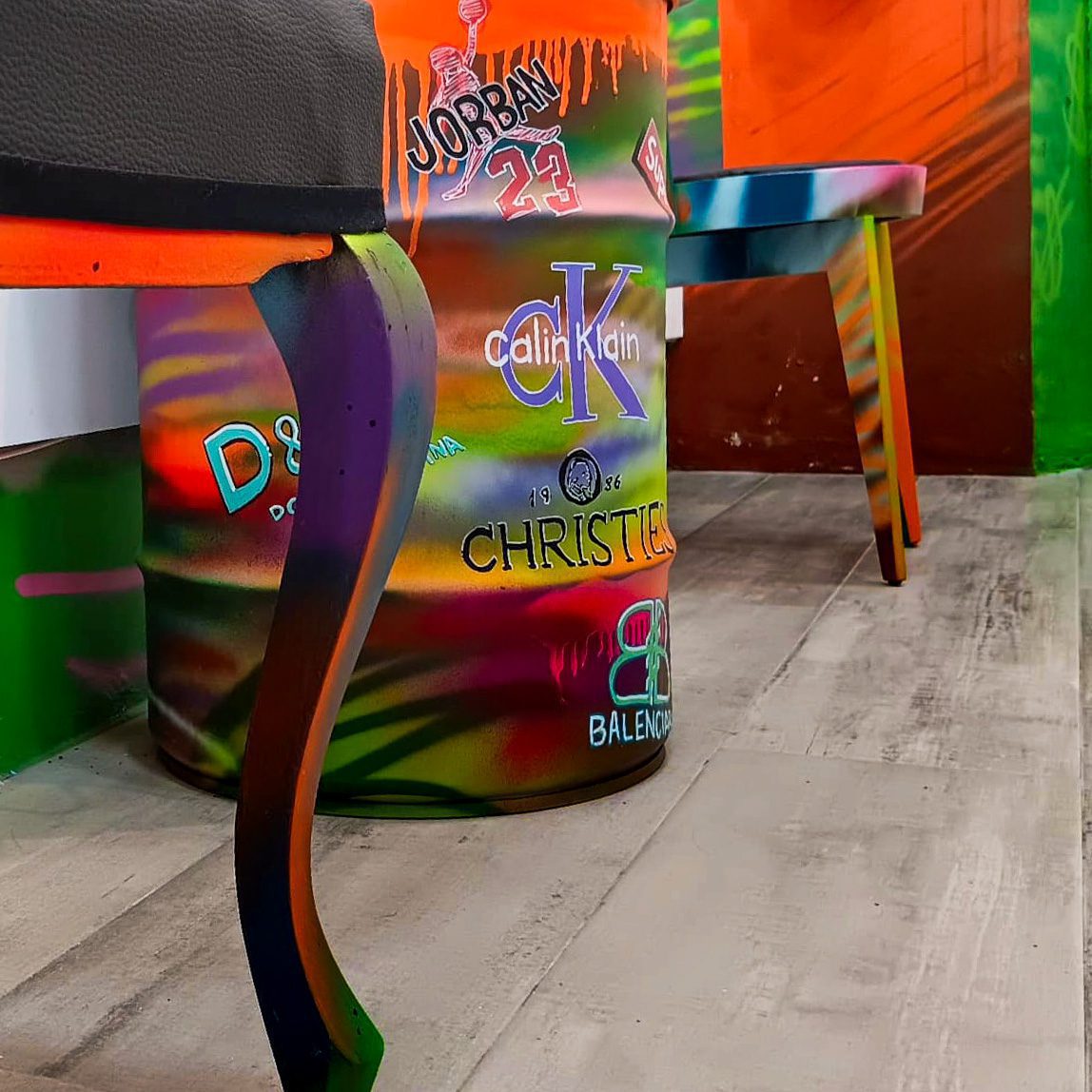 Detalle del espacio de trabajo en clastia studio, Cádiz
