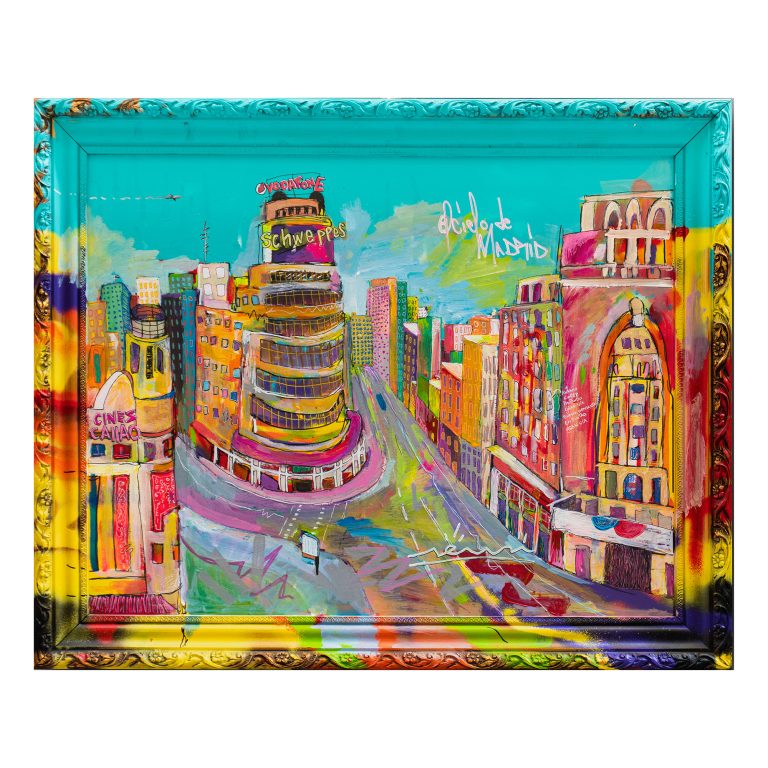 Madrid Capitol, pintura urbana contemporánea de Antonio Asensio Rocha