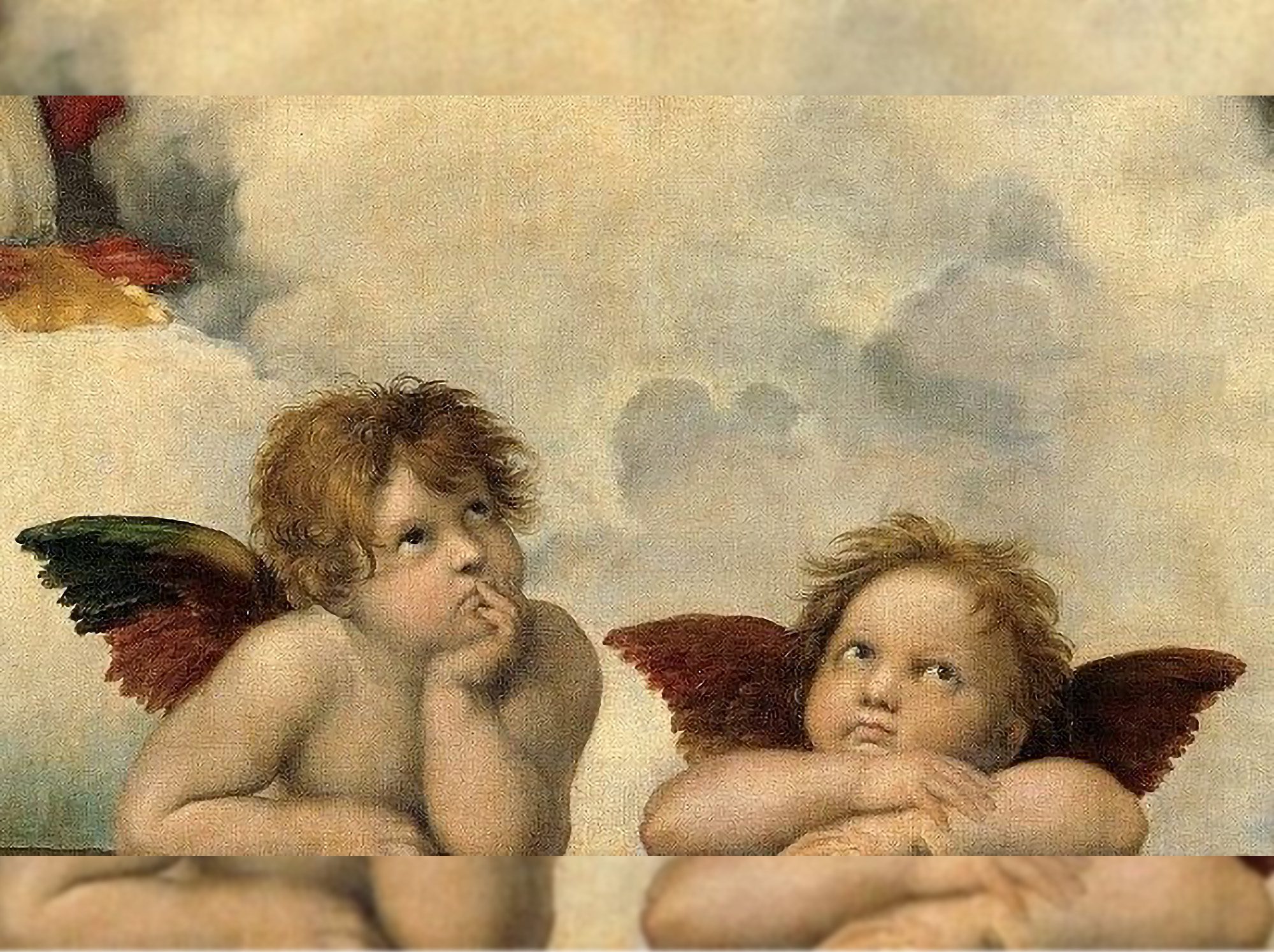 Madonna Sixtina Querubines Rafael Sanzio