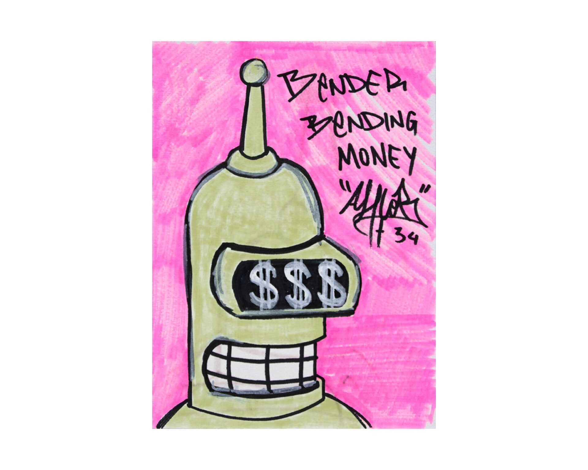 Bender bending money. Money eyes de Ahcor 2023