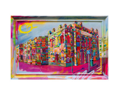 Gran teatro Falla de Cádiz. Pintura original de Sensi de Clastia Studio.